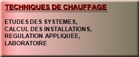 Techniques de chauffage